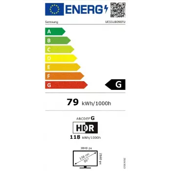 Telewizor Samsung UE55U8092FUXXH 55 cali (139,7 cm) 4K Ultra HD LED, Tizen, HDR10+, 3-bezel-less, Wi‑Fi, Bluetooth 5.3