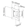 Techly ICA-LCD-900 76.2 cm (30 cali) Czarny
