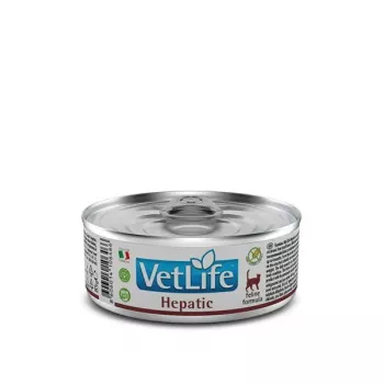 Mokra karma dla kota Farmina Vet Life Natural Diet Cat Hepatic 85 g — wsparcie wątroby, kurczak, bezzbożowa, dla dorosłych