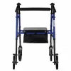 Chodzik rehabilitacyjny ActionMed CH100AM — lekki aluminiowy 4-kołowy, regulowana wysokość 700–937 mm, siedzisko 35×32 cm, maks. obciążenie 136 kg, składany