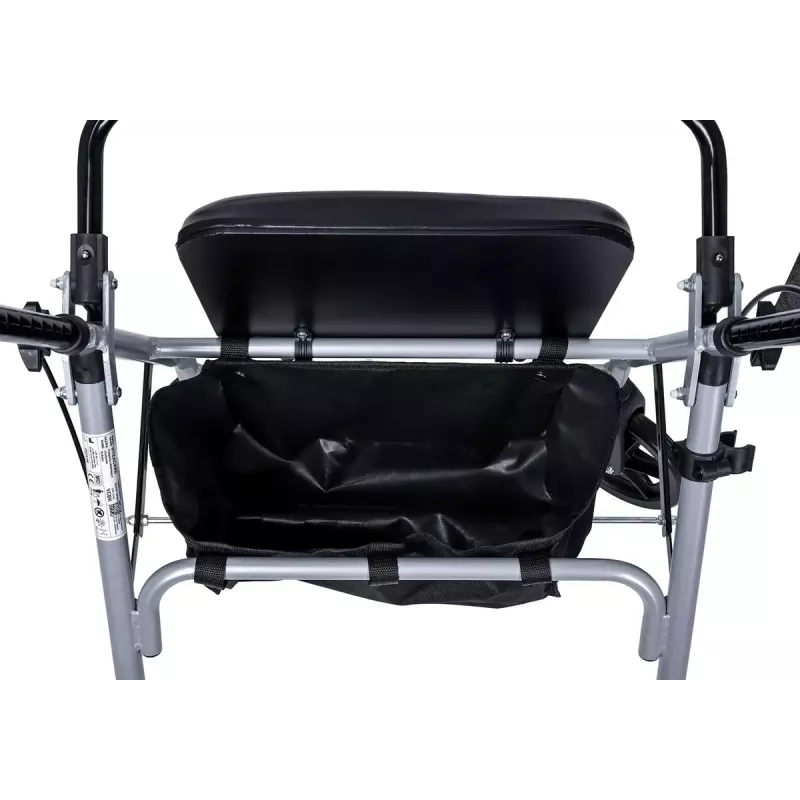MDH PPC035 chodzik / rollator na kółkach z siedziskiem i koszykiem, aluminium, składany, maks. obciążenie 136 kg