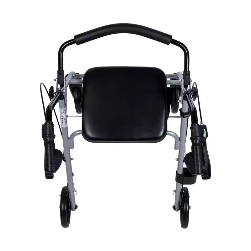 MDH PPC035 chodzik / rollator na kółkach z siedziskiem i koszykiem, aluminium, składany, maks. obciążenie 136 kg