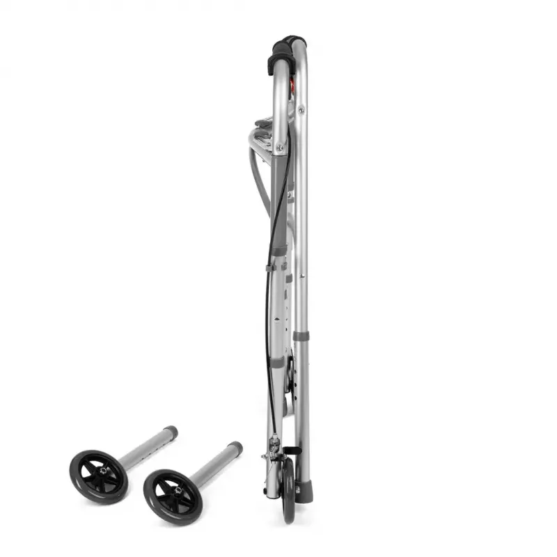 Wózek inwalidzki ręczny TIMAGO JMC-C 3223, rama aluminiowa, 4 koła, regulowana wysokość 79–91 cm, maks. obciążenie 136 kg, szerokość 595 mm, waga 3,8 kg