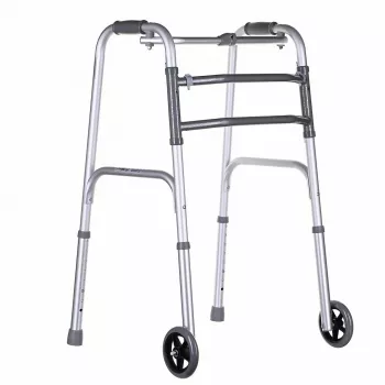 Balkonik VITEA CARE VCBP0031 aluminiowy, regulowana wysokość 82–100 cm, szerokość 600 mm, maks. obciążenie 110 kg, kółka 12 cm