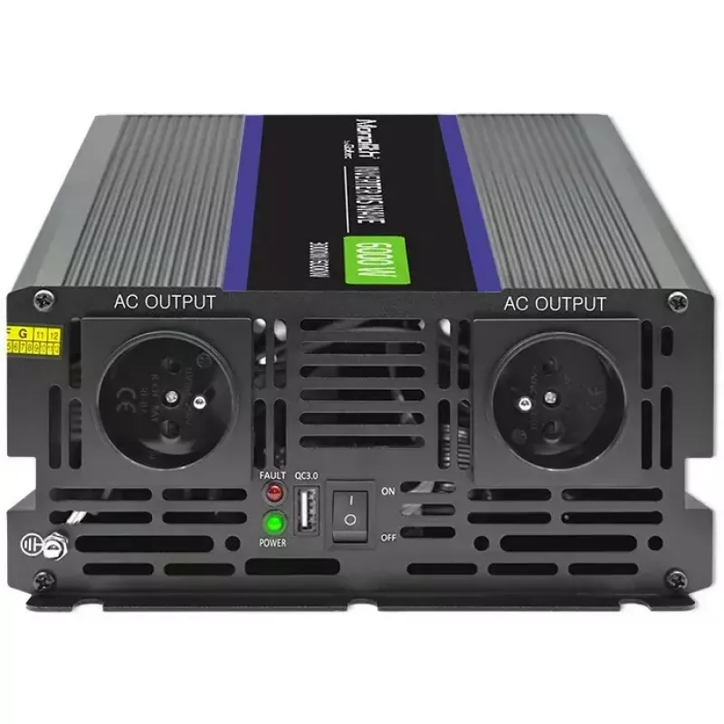 Przetwornica napięcia QOLTEC Monolith 6000 MS 12 V na 230 V 6000 W