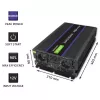 Przetwornica napięcia QOLTEC Monolith 6000 MS 12 V na 230 V 6000 W