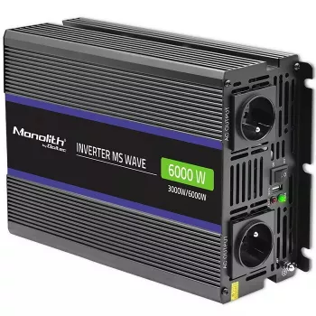 Przetwornica napięcia QOLTEC Monolith 6000 MS 12 V na 230 V 6000 W