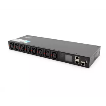 Power Distribution Unit PDU Digitus DN-DP-H-1-8C13 1U Czarny 16A