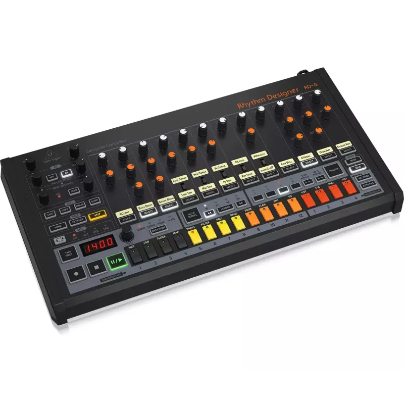 Automat perkusyjny i maszyna rytmiczna Behringer RD-8 MKII Zakres kalibracji 10 - 15000 Hz