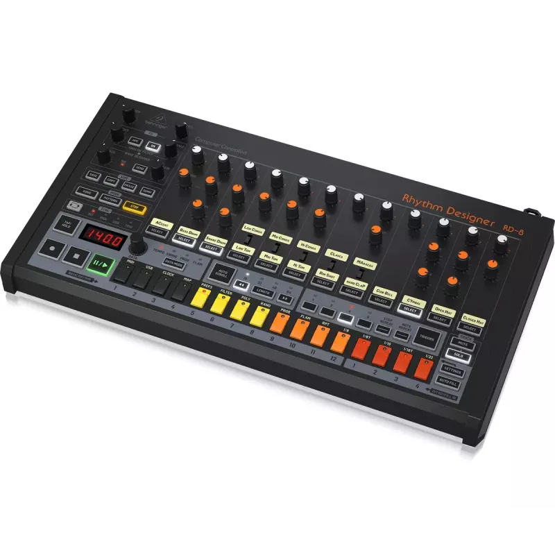 Automat perkusyjny i maszyna rytmiczna Behringer RD-8 MKII Zakres kalibracji 10 - 15000 Hz