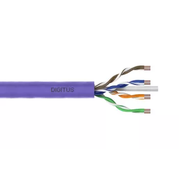 Kabel instalacyjny DIGITUS - CAT6 - U/UTP - 500m - fioletowy Dca