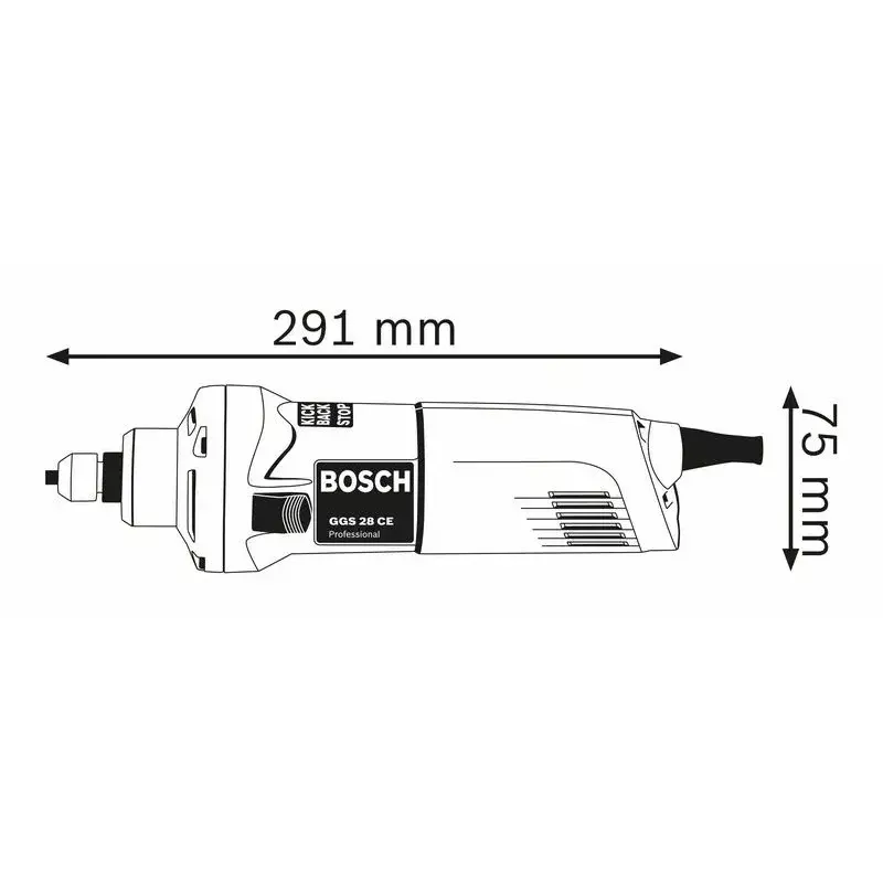 Bosch 0 601 220 100 szlifierka prosta 10000 RPM 650 W