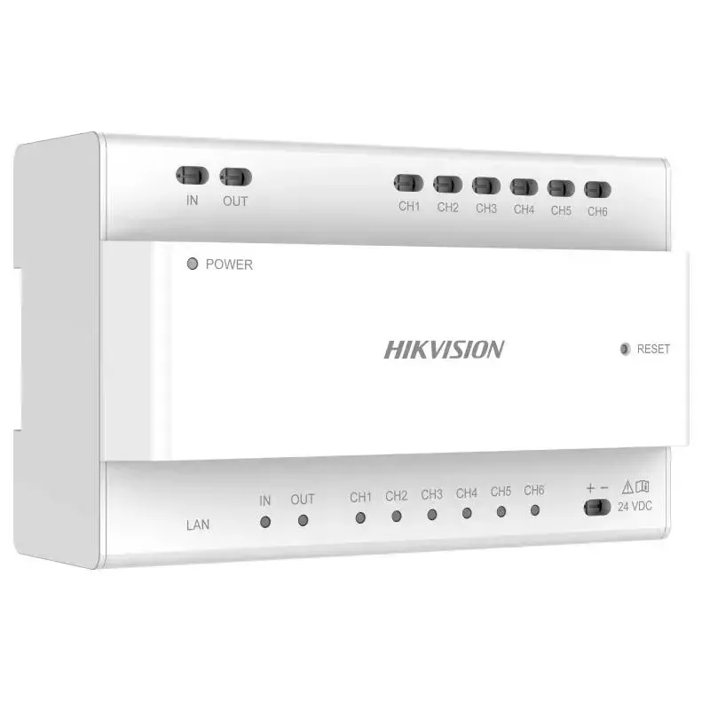 Dystrybutor wideo Hikvision DS-KAD706Y-S 6 kanałów 1U do montażu w szafie rack