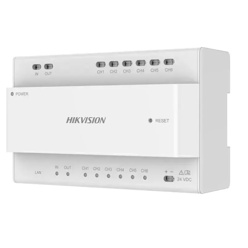 Dystrybutor wideo Hikvision DS-KAD706Y-S 6 kanałów 1U do montażu w szafie rack