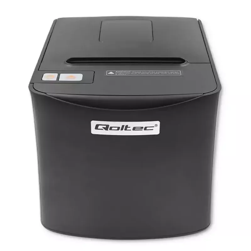 Drukarka termiczna do paragonów QOLTEC 50256 z interfejsem USB — kompaktowa drukarka POS
