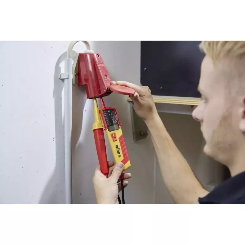 Wkrętak tester napięcia Wiha 45217 czerwono-żółty