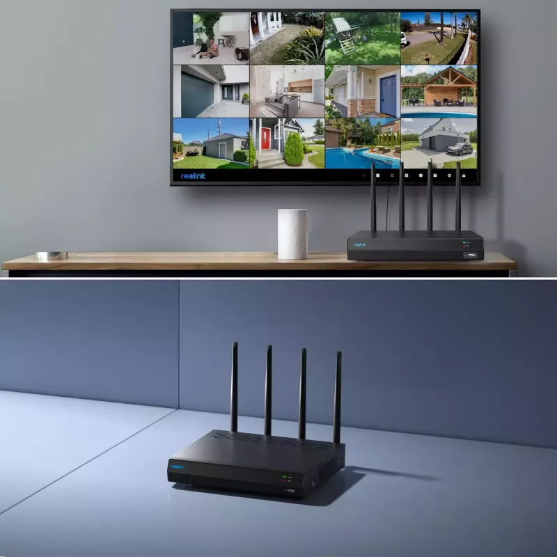 Reolink NVS12W 12-kanałowy Wi-Fi 6 NVR obsługa 16MP, 2TB HDD