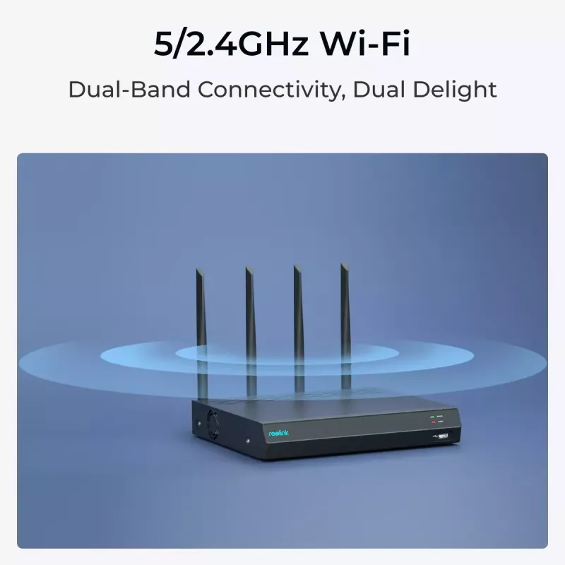 Reolink NVS12W 12-kanałowy Wi-Fi 6 NVR obsługa 16MP, 2TB HDD