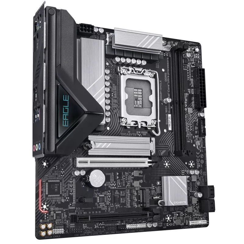 Płyta główna GIGABYTE B860M EAGLE - procesory Intel Core Ultra, 6+1+2+1 faz VRM, do 9066MHz DDR5, 1xPCIe 5.0 + 1xPCIe 4.0 M.2, 2.5GbE LAN, USB 3.2 Gen 1