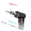 Zasilacz Akyga AK-ND-25 65W 19.5V 3.33A do laptopów HP, wejście 100–250V, wewnętrzny, czarny