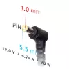 Zasilacz Akyga AK-ND-27 90 W 19 V 4.74 A AC-DC do laptopa do użytku wewnętrznego, czarny