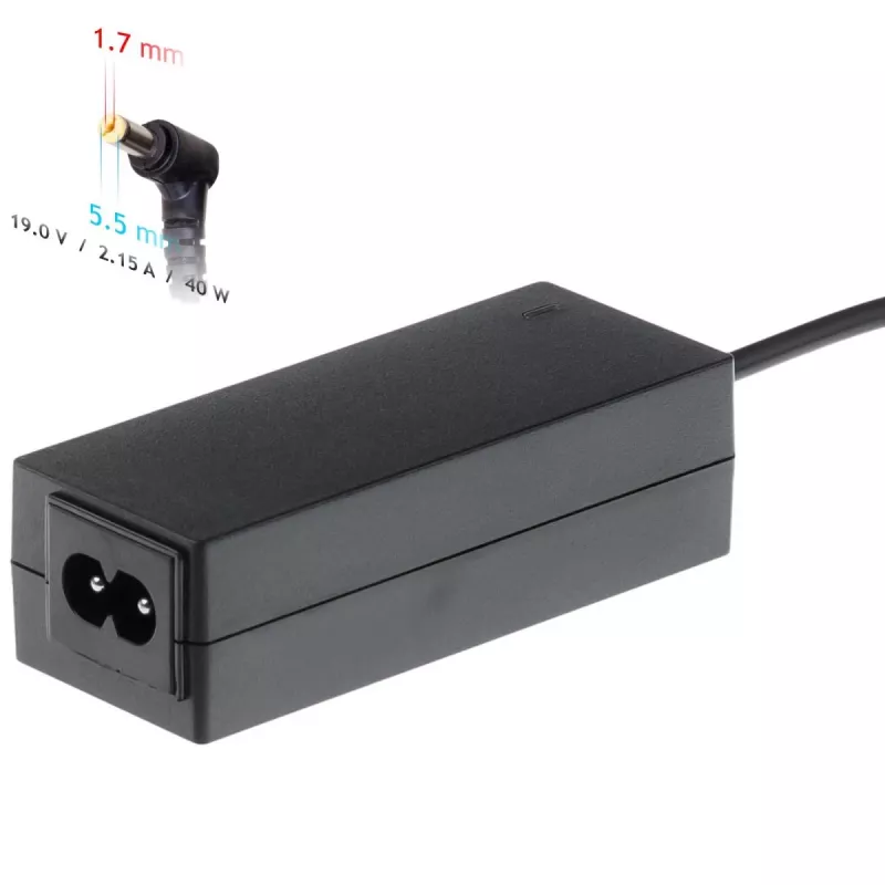 Akyga AK-ND-47 zasilacz do laptopów Acer, 40 W, 19 V / 2,15 A, 5,5 x 1,7 mm