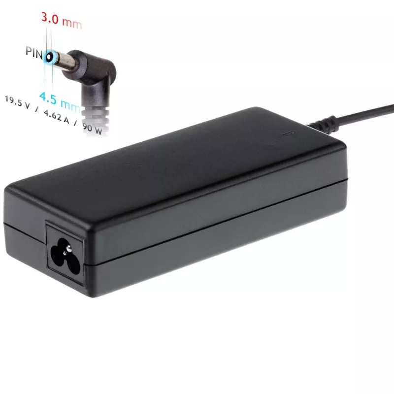 Zasilacz Akyga AK-ND-53 90W 19,5 V 4,62 A do laptopów Dell, wejście 100–250 V, dioda LED, kabel 1,2 m