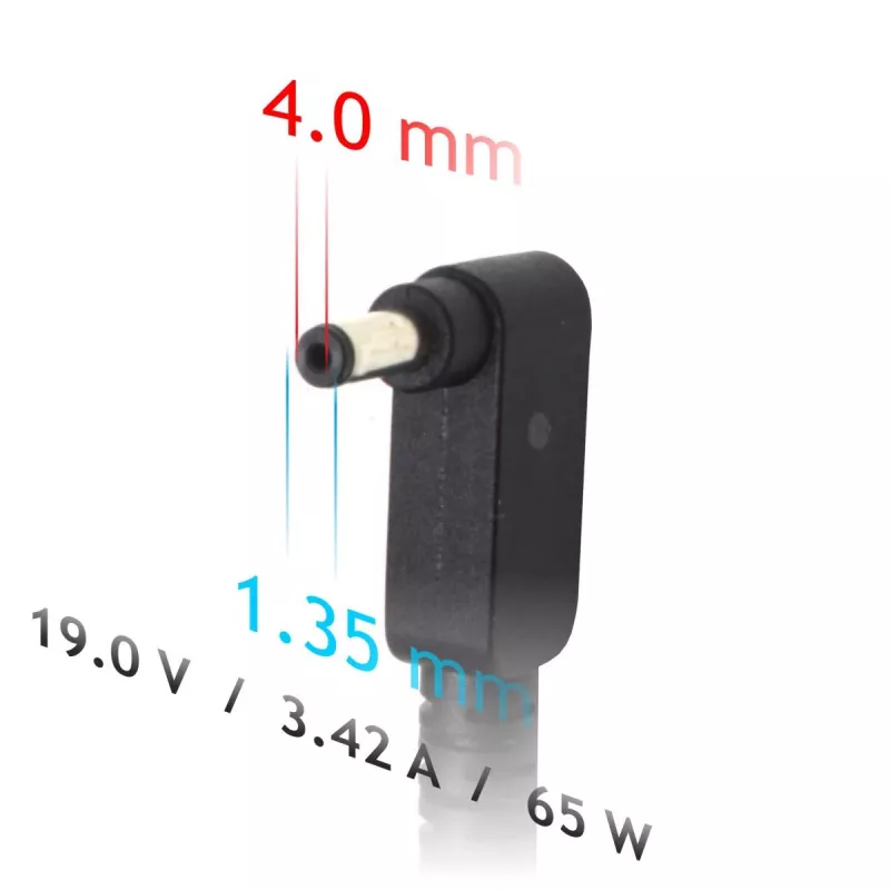 Zasilacz do laptopa Akyga AK-ND-55 19 V / 3,42 A, 65 W, wtyk 4,0 x 1,35 mm, do Asus