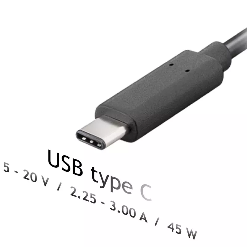 Zasilacz Akyga AK-ND-60, uniwersalny 45 W, wejście 100–250 V, czarny, 0,183 kg