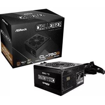 Zasilacz ASROCK Challenger Cl-750b 750 W 80+ Bronze Czarny ATX