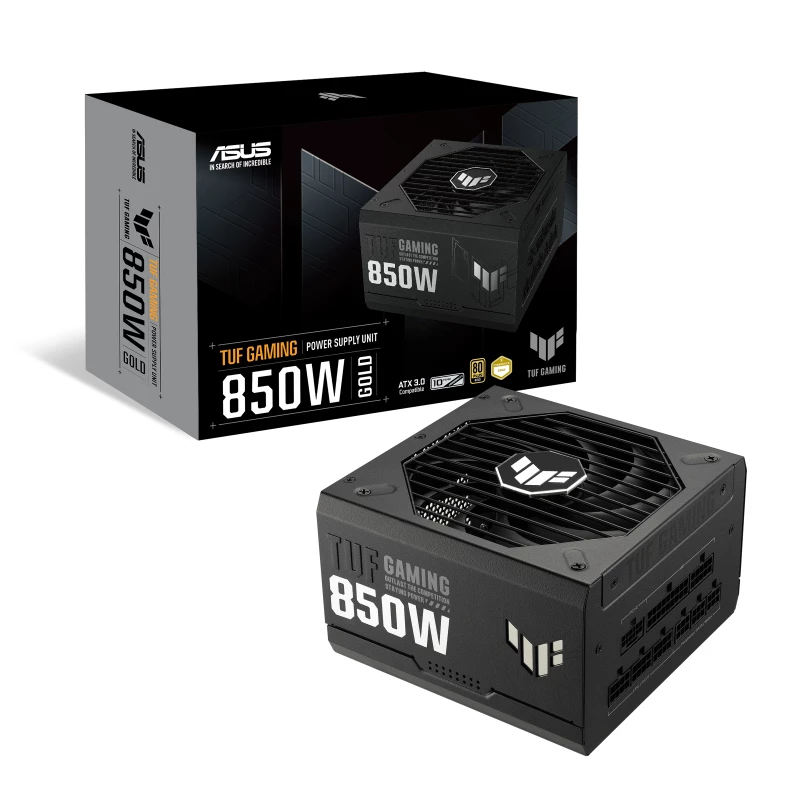 ASUS TUF Gaming 850W Gold zasilacz 24-pin ATX ATX Czarny