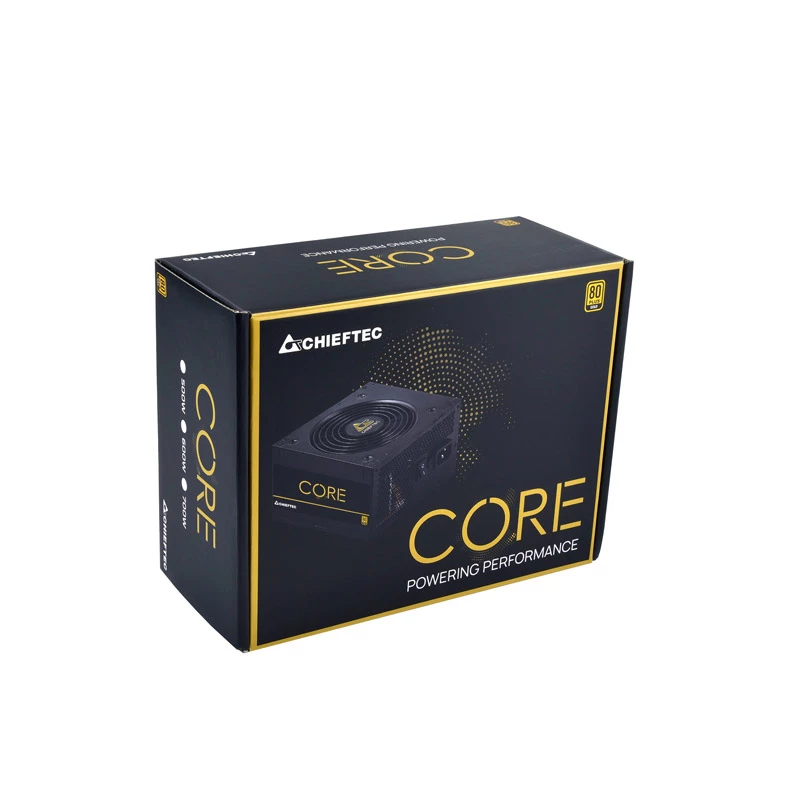 Chieftec Core BBS-600S zasilacz 600 W 24-pin ATX PS/2 Czarny