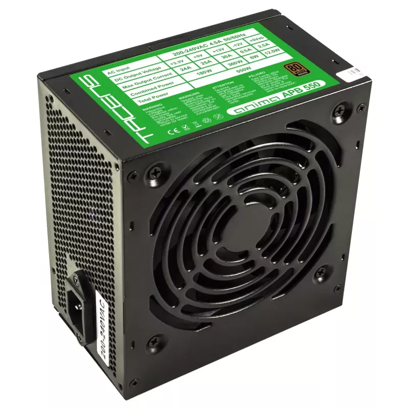 Tacens APB550B zasilacz 550 W 20+4 pin ATX ATX Czarny