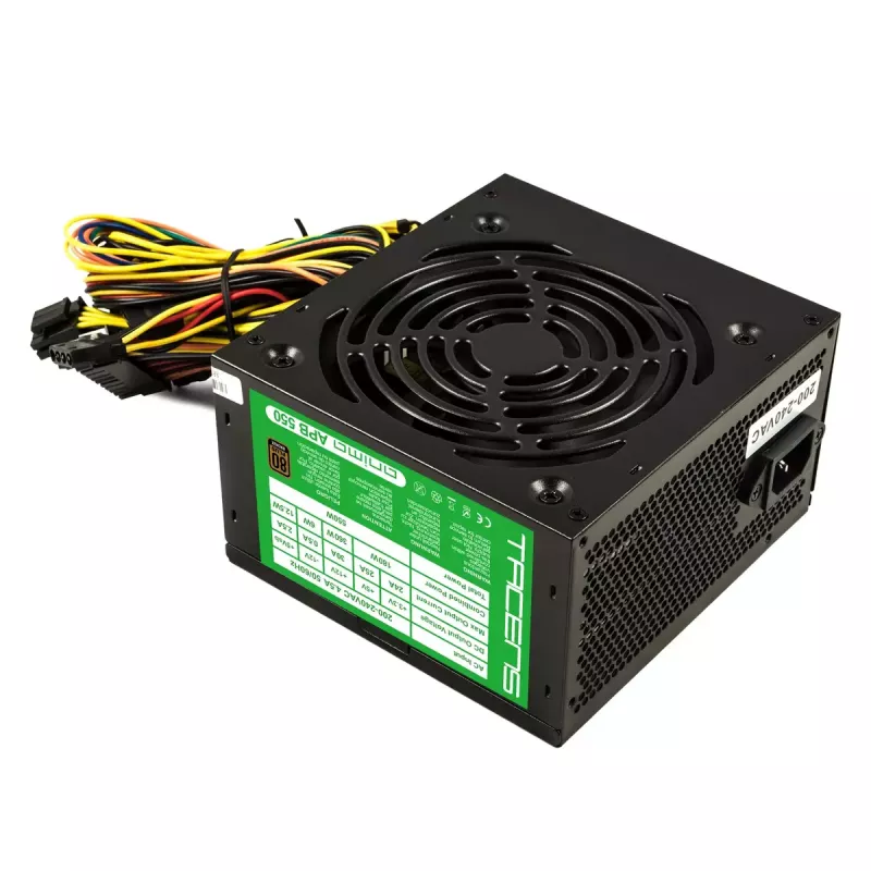Tacens APB550B zasilacz 550 W 20+4 pin ATX ATX Czarny