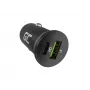 Ładowarka samochodowa zielony Cell CADM-GC-38AC 38W, 1x USB-C (PD 3.0) + 1x USB-A, obudowa aluminiowa, czarna