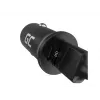 Ładowarka samochodowa zielony Cell CADM-GC-38AC 38W, 1x USB-C (PD 3.0) + 1x USB-A, obudowa aluminiowa, czarna