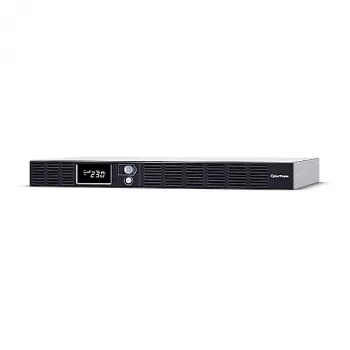 Zasilacz bezprzerwowy CYBERPOWER OR1000ERM1U — 1 kVA (600 W), Line-Interactive, Rackmount 1U, 6× gniazd C13, LCD, Srebrny