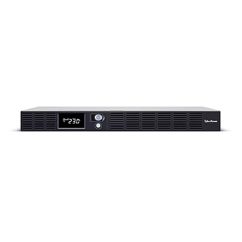 Zasilacz bezprzerwowy CYBERPOWER OR1000ERM1U — 1 kVA (600 W), Line-Interactive, Rackmount 1U, 6× gniazd C13, LCD, Srebrny