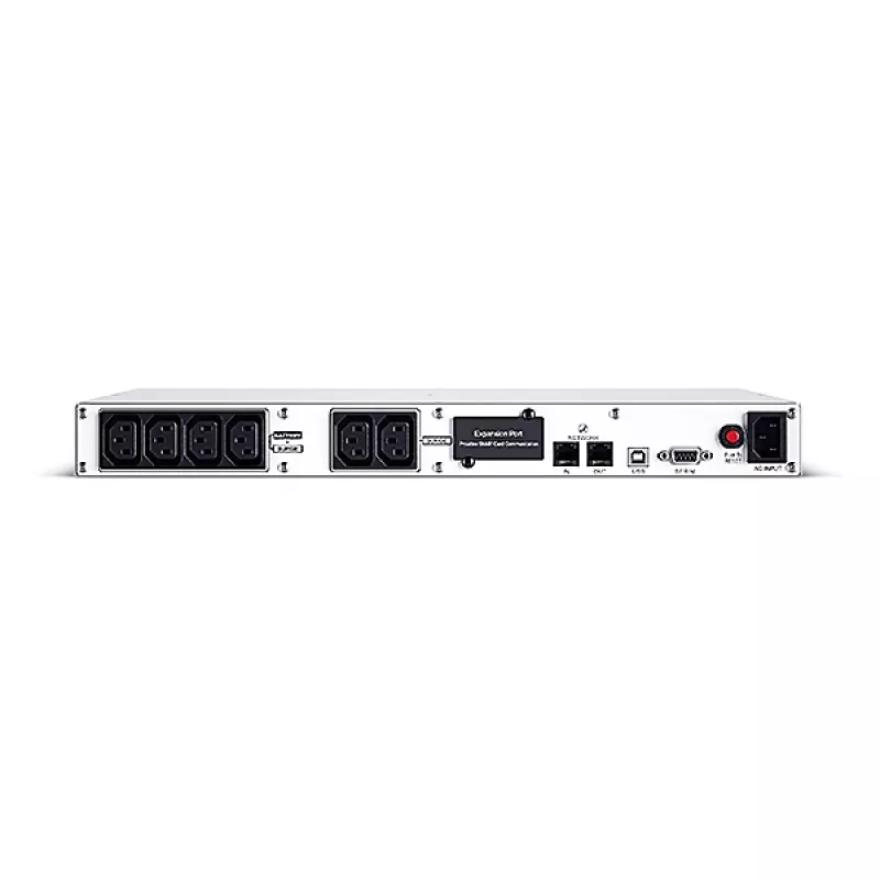 Zasilacz bezprzerwowy CYBERPOWER OR1000ERM1U — 1 kVA (600 W), Line-Interactive, Rackmount 1U, 6× gniazd C13, LCD, Srebrny