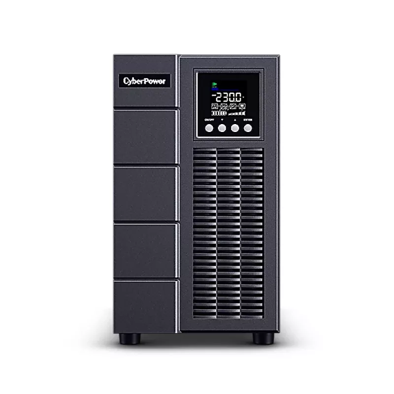CyberPower OLS3000EA – UPS online o podwójnej konwersji, 3 kVA (2700 W), PF 0,9, 8 gniazd C13, wejście C20