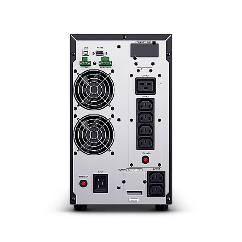 CyberPower OLS3000EA – UPS online o podwójnej konwersji, 3 kVA (2700 W), PF 0,9, 8 gniazd C13, wejście C20