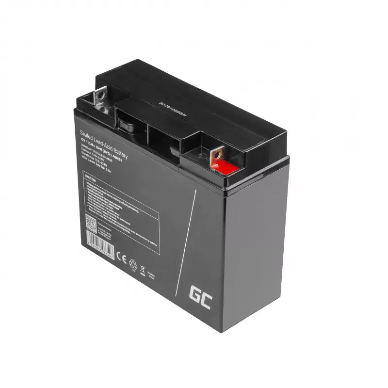 Akumulator żelowy zielony Cell AGM51 12 V 17 Ah, VRLA, bezobsługowy, 167×77×181 mm, 4,8 kg