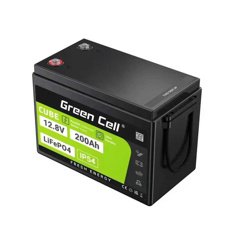 Bateria UPS Green Cell LFPGC12V200AH Litowo-żelazowo-fosforanowa 12,8 V 200 Ah, 395×195×275 mm, 20,5 kg