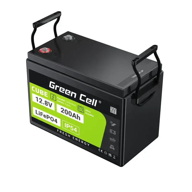 Bateria UPS Green Cell LFPGC12V200AH Litowo-żelazowo-fosforanowa 12,8 V 200 Ah, 395×195×275 mm, 20,5 kg