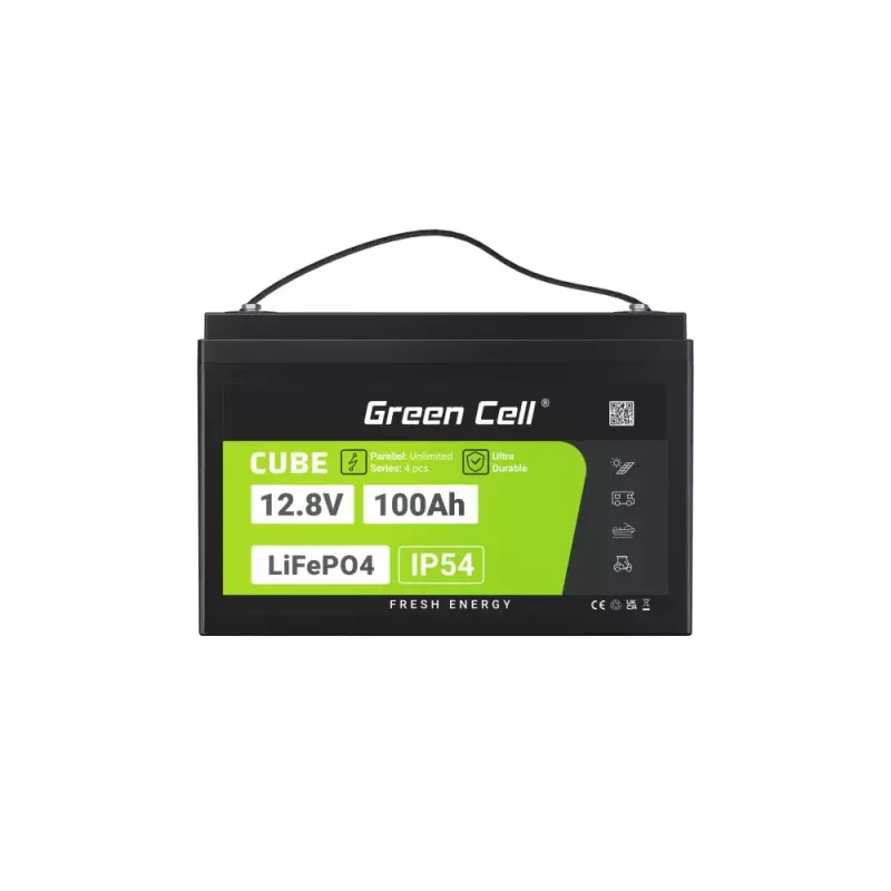 Bateria UPS zielony Cell LFPGC12V100AH litowo-żelazowo-fosforanowa 12,8 V 100 Ah