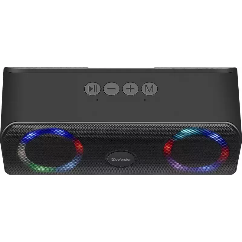 Przenośny głośnik Bluetooth Mono DEFENDER Q1 Czarny, 10W RMS, 1200 mAh, Bluetooth 5.0, MicroSD, FM, AUX, USB