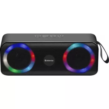 Przenośny głośnik Bluetooth Mono DEFENDER Q1 Czarny, 10W RMS, 1200 mAh, Bluetooth 5.0, MicroSD, FM, AUX, USB