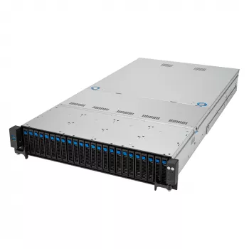 ASUS RS521A-E12-RS24U Socket SP5 Rack (2U) Czarny, Srebrny