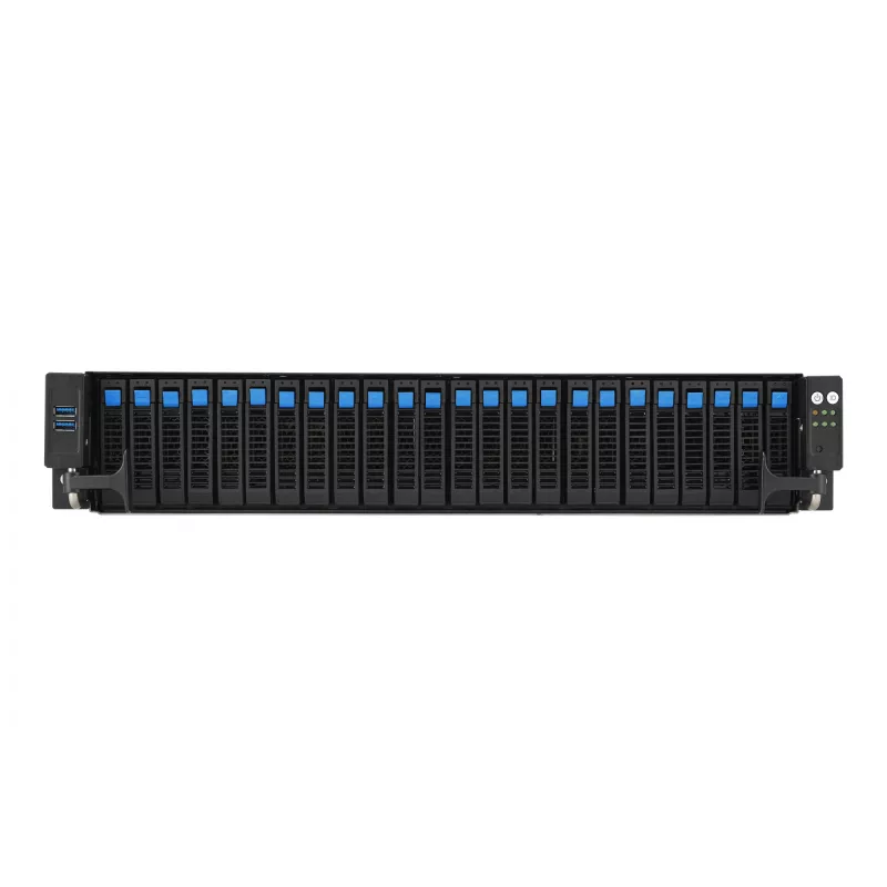 ASUS RS521A-E12-RS24U Socket SP5 Rack (2U) Czarny, Srebrny