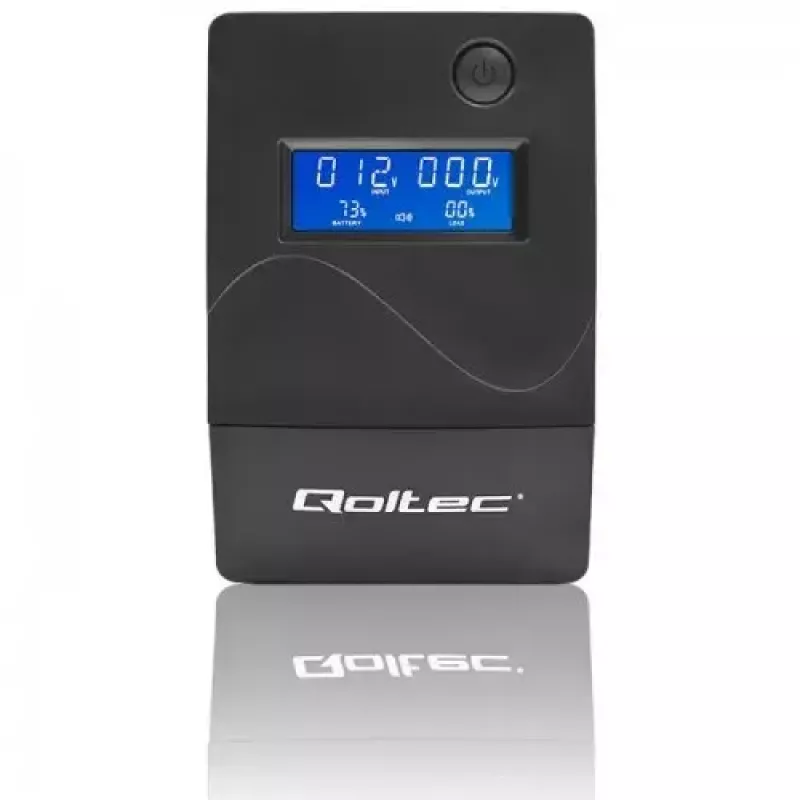 Zasilacz awaryjny UPS Qoltec Monolith 0,85 kVA 480 W 2 gniazda AC
